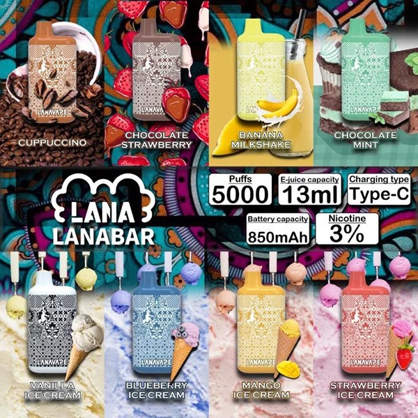 LANA BAR 5000 PUFFS DISPOSABLE